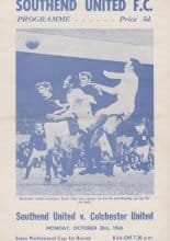 Southend United v Colchester United 28-Oct-1968