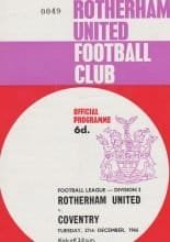 Rotherham United v Coventry City 27-Dec-1966
