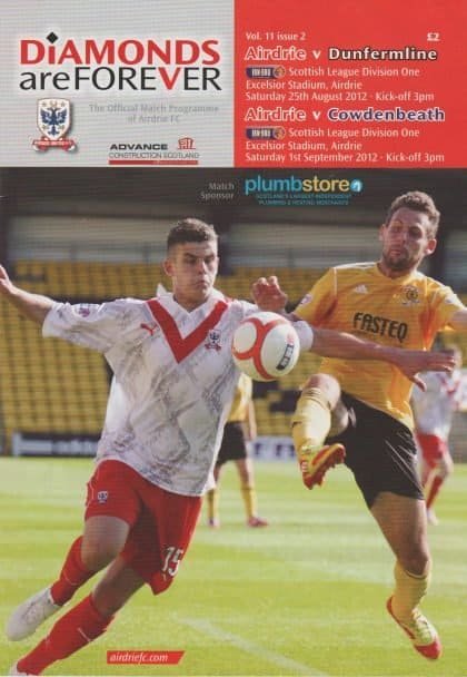 Airdrie v Cowdenbeath  01-Sep-2012