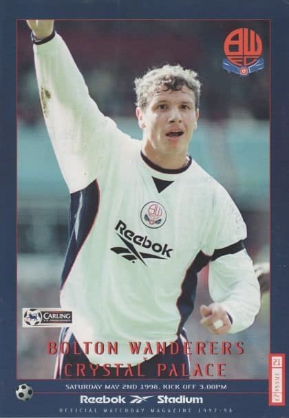 Bolton Wanderers v Crystal Palace  02-May-1998