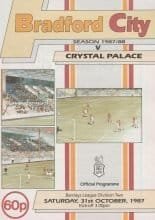 Bradford City v Crystal Palace 31-Oct-1987