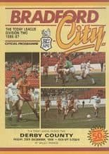 Bradford City v Derby County 26-Dec-1986