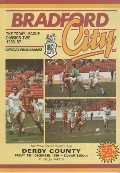 Bradford City v Derby County 26-Dec-1986