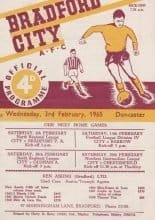 Bradford City v Doncaster Rovers 03-Feb-1965