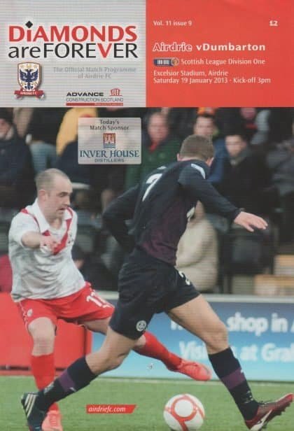 Airdrie v Dumbarton 19-Jan-2013