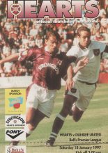 Heart of Midlothian v Dundee United 18-Jan-1997