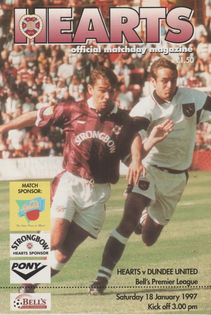 Heart of Midlothian v Dundee United 18-Jan-1997