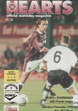 Heart of Midlothian v Dunfermline Athletic 02-Nov-1996