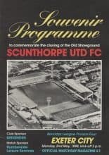 Scunthorpe United v Exeter City 02-May-1988