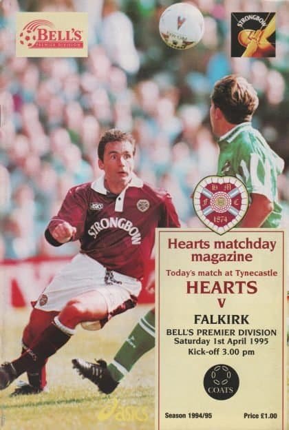 Heart of Midlothian v Falkirk  01-Apr-1995