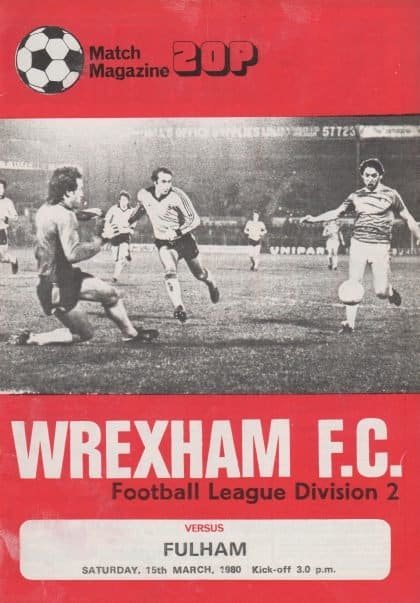 Wrexham v Fulham 15-Mar-1980