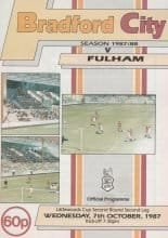 Bradford City v Fulham 07-Oct-1987