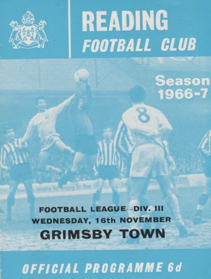 Reading v Grimsby Town 16-Nov-1966