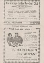 Scunthorpe United v Grimsby Town 02-Apr-1956
