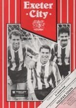 Exeter City v Halifax Town  07-Mar-1990