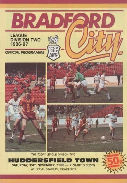 Bradford City v Huddersfield Town  15-Nov-1986