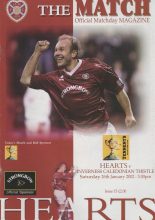 Heart of Midlothian v Inverness Caledonian Thistle 26-Jan-2002