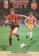Bradford City v Ipswich Town  15-Apr-1989