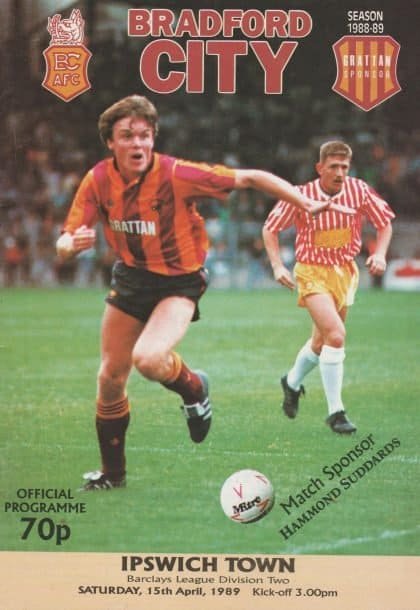 Bradford City v Ipswich Town  15-Apr-1989