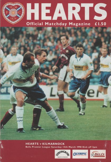Heart of Midlothian v Kilmarnock  14-Mar-1998