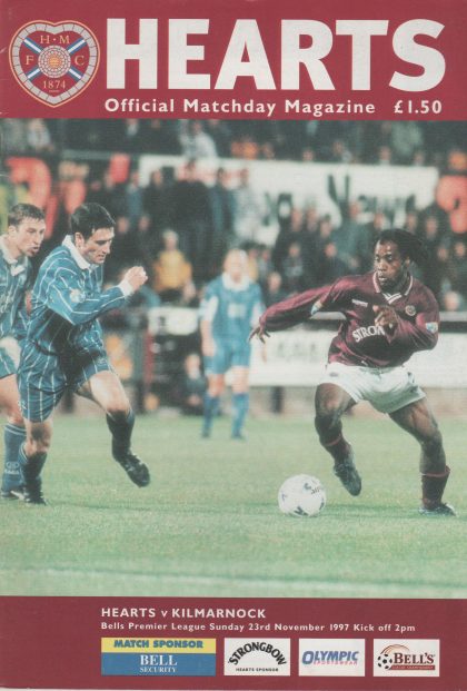 Heart of Midlothian v Kilmarnock  23-Nov-1997