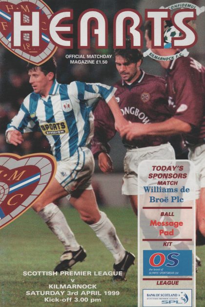 Heart of Midlothian v Kilmarnock  03-Apr-1999