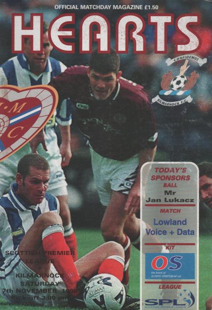 Heart of Midlothian v Kilmarnock  07-Nov-1998