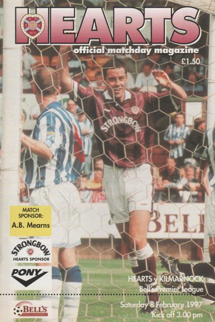 Heart of Midlothian v Kilmarnock  08-Feb-1997