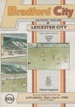 Bradford City v Leicester City 30-Apr-1988