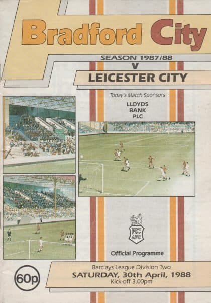 Bradford City v Leicester City 30-Apr-1988