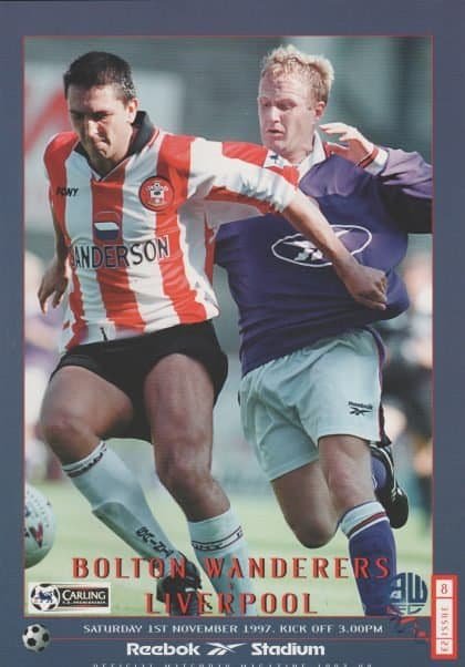 Bolton Wanderers v Liverpool 01-Nov-1997