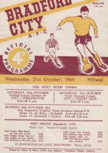 Bradford City v Millwall 21-Oct-1964