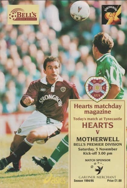 Heart of Midlothian v Motherwell 05-Nov-1994
