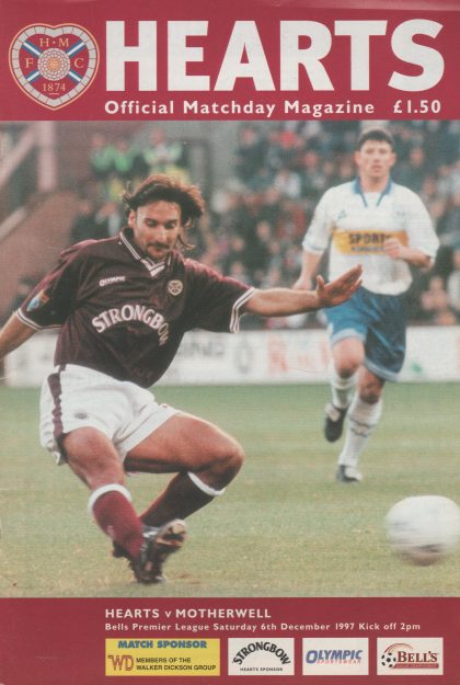 Heart of Midlothian v Motherwell 06-Dec-1997