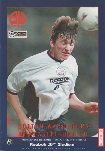 Bolton Wanderers v Newcastle United  01-Dec-1997