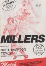 Rotherham United v Northampton Town 11-Apr-1977