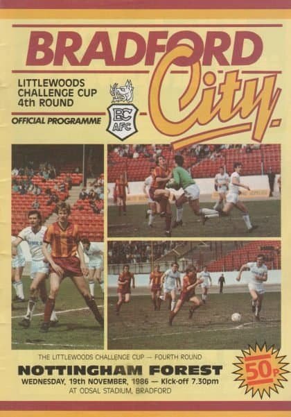 Bradford City v Nottingham Forest  19-Nov-1986