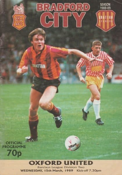Bradford City v Oxford United 15-Mar-1989