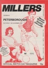 Rotherham United v Peterborough United 12-Nov-1977