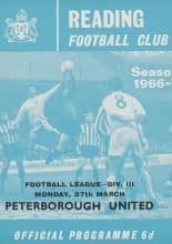 Reading v Peterborough United 27-Mar-1967