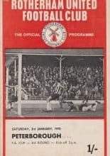Rotherham United v Peterborough United 03-Jan-1970