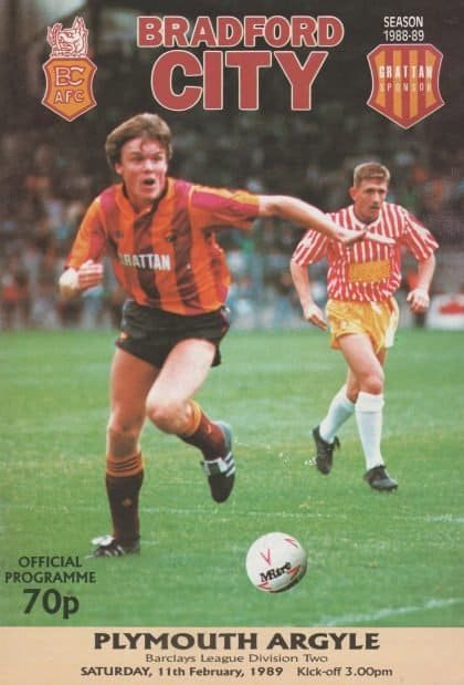 Bradford City v Plymouth Argyle 11-Feb-1989