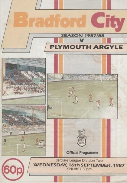 Bradford City v Plymouth Argyle 16-Sep-1987