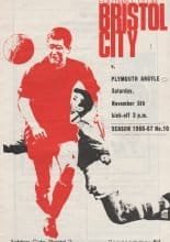 Bristol City v Plymouth Argyle 05-Nov-1966