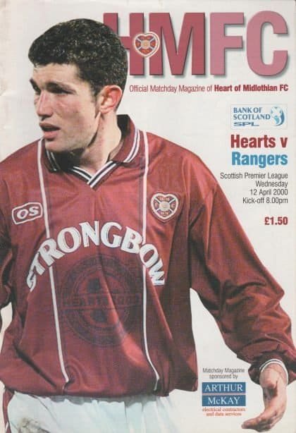 Heart of Midlothian v Glasgow Rangers  12-Apr-2000