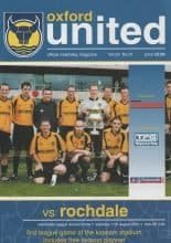 Oxford United v Rochdale  11-Aug-2001