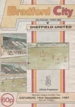 Bradford City v Sheffield United 14-Nov-1987