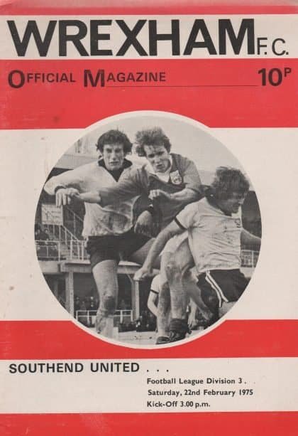 Wrexham v Southend United 22-Feb-1975