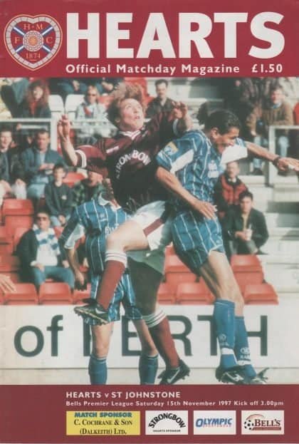 Heart of Midlothian v St Johnstone 15-Nov-1997