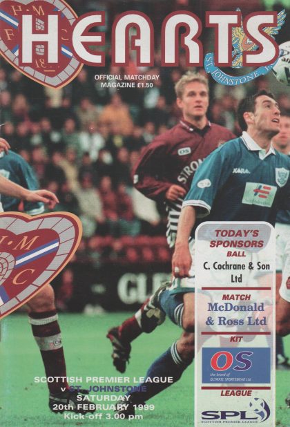 Heart of Midlothian v St Johnstone 20-Feb-1999